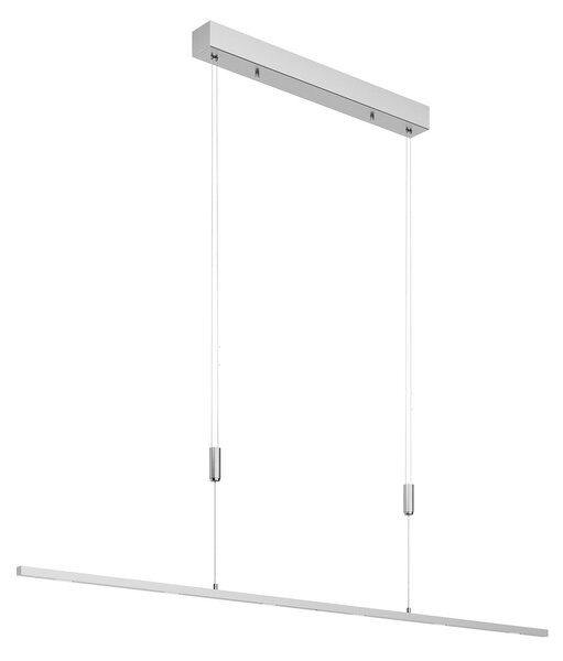 Závěsná svítidlo Lucande, Arnik, stmívatelné, Metalická, Obývací pokoj, Kov, Moderní