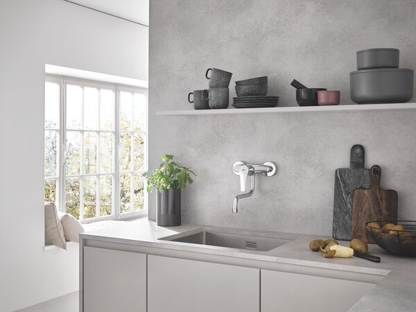 GROHE K700U - Nerezový kuchyňský dřez, kartáčovaná nerezová ocel 31574SD1