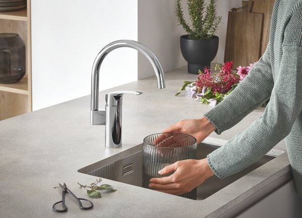 GROHE K700U - Nerezový kuchyňský dřez, kartáčovaná nerezová ocel 31574SD1