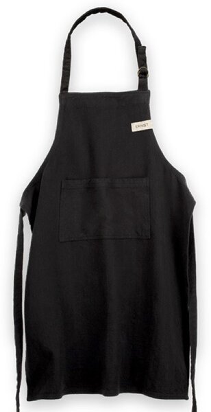 ERNST Bavlněná zástěra Apron - Black EF306
