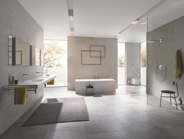 GROHE Rainshower SmartActive 310 - Hlavová sprcha se sprchovým ramenem, 2 proudy, supersteel 26475DC0
