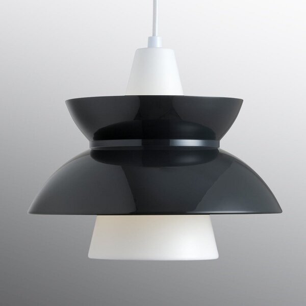 Závěsná svítidlo Louis Poulsen, Doo-Wop, stmívatelné, Černá, Obývací pokoj, Kov, Design