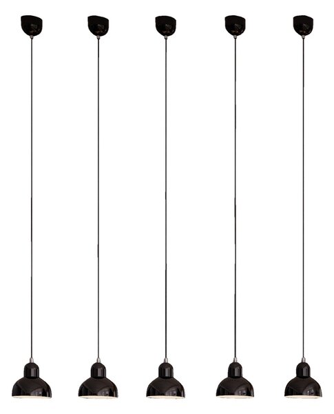 Závěsná svítidlo FRITZ HANSEN, Kaiser Idell 6722-P, stmívatelné, Černá, Obývací pokoj, Kov, Design