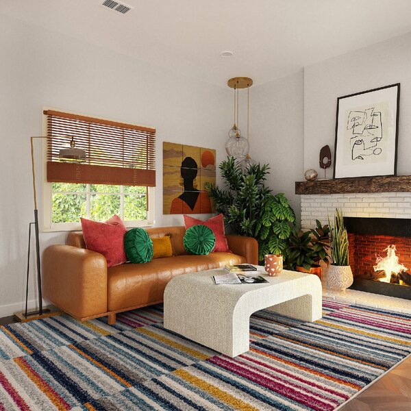 Tribeca Design Kusový koberec Jars Multicolor Stripe Rozměry: 80x150 cm