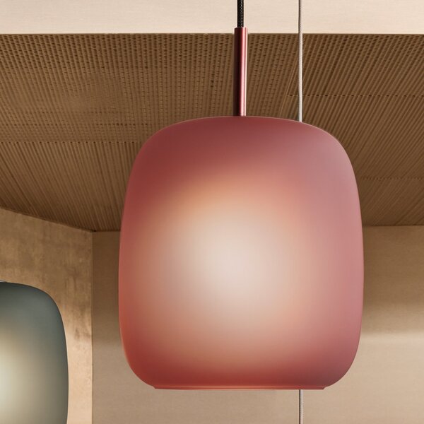 Závěsná svítidlo FRITZ HANSEN, Maluma, stmívatelné, Fialová, Obývací pokoj, Sklo, Design