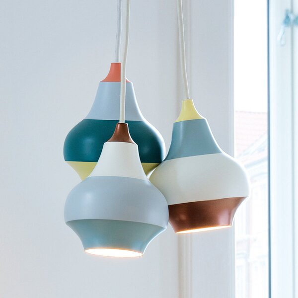 Závěsná svítidlo Louis Poulsen, Cirque, stmívatelné, Vícebarevná, Obývací pokoj, Kov, Design