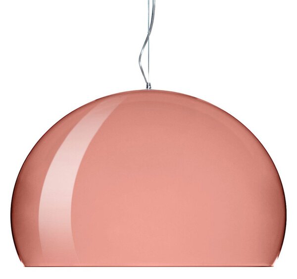 Závěsná svítidlo Kartell, FL/Y, stmívatelné, Měděná, Obývací pokoj, Plast, Design