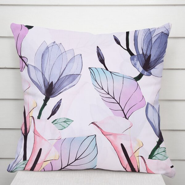 Biante Bavlněný povlak na polštář Sandra SA-333 Velké květy magnolie a kaly 30 x 50 cm
