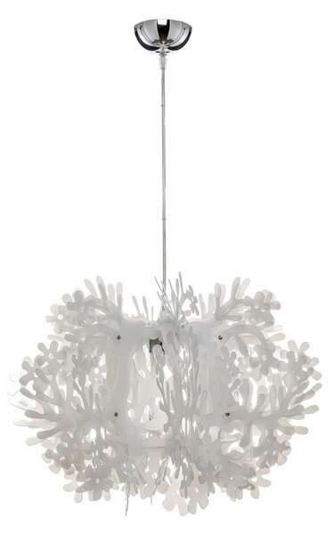 Závěsná svítidlo Slamp, FIORELLA, stmívatelné, Bílá, Obývací pokoj, Plast, Design