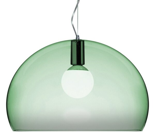 Závěsná svítidlo Kartell, FL/Y, stmívatelné, Zelená, Obývací pokoj, Plast, Design