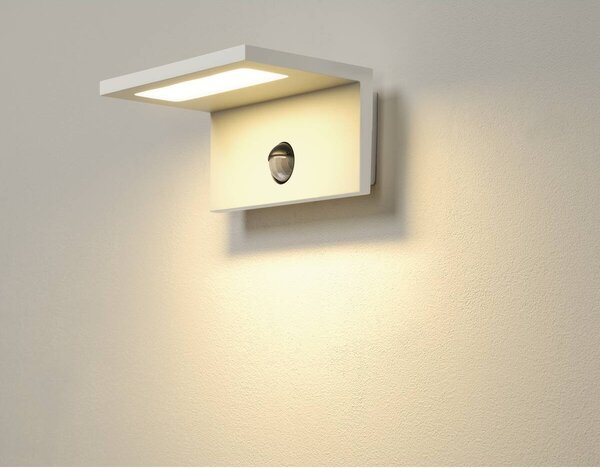 LA 1001970 LED SENSOR WL, LED venkovní nástěnné nástavbové svítidlo, IP44, BÍLÁ, 3000K - BIG WHITE (SLV)