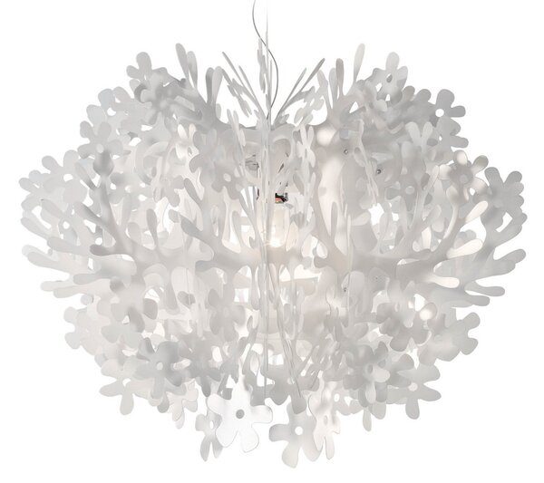 Závěsná svítidlo Slamp, FIORELLA, stmívatelné, Bílá, Obývací pokoj, Plast, Design