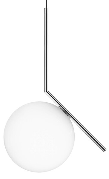 Závěsná svítidlo FLOS, IC S2, stmívatelné, Metalická, Obývací pokoj, Sklo, Design