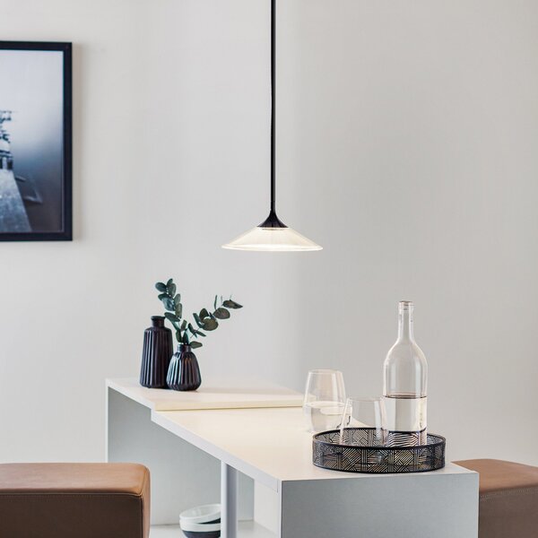 Závěsná svítidlo Artemide, Orsa 21, Transparentní, Obývací pokoj, Plast, Design