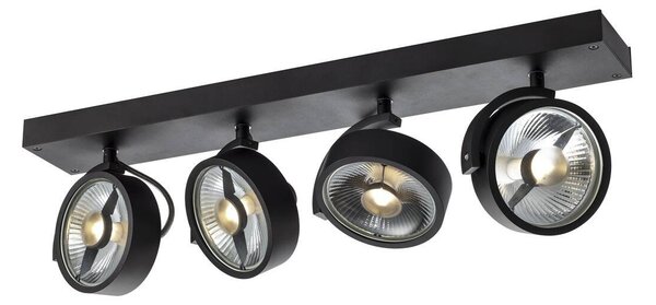 LA 1002023 KALU CW, nástěnné a stropní nástavbové svítidlo, quad, QPAR111, černá, 4x75W - BIG WHITE (SLV)