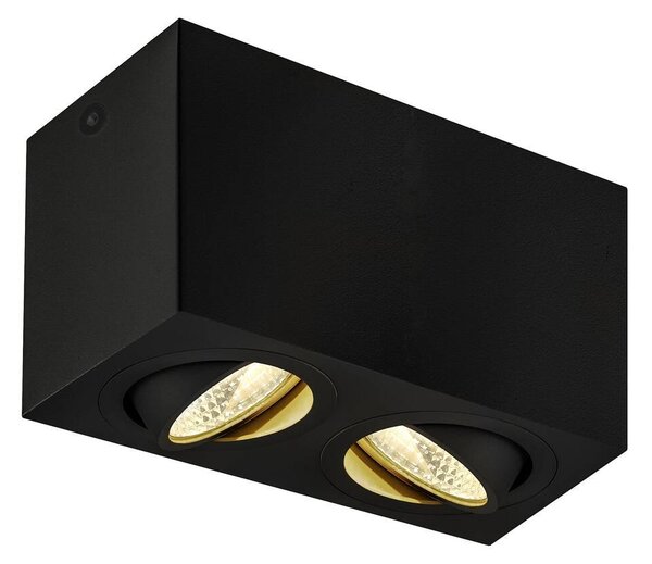 LA 1002003 TRILEDO Double, LED stropní nástavbové svítidlo, černá, 3000K, 16W - BIG WHITE (SLV)