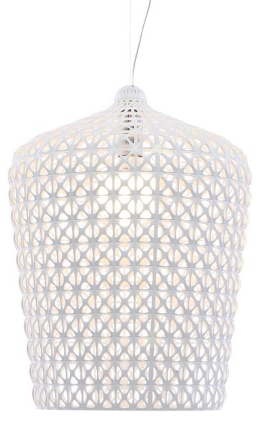 Závěsná svítidlo Kartell, Kabuki, Bílá, Obývací pokoj, Plast, Design