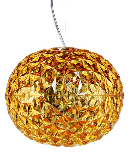 Závěsná svítidlo Kartell, Planet, Žlutá, Obývací pokoj, Plast, Design