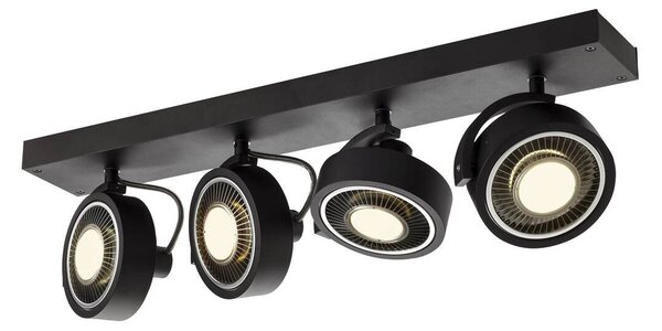 LA 1002023 KALU CW, nástěnné a stropní nástavbové svítidlo, quad, QPAR111, černá, 4x75W - BIG WHITE (SLV)
