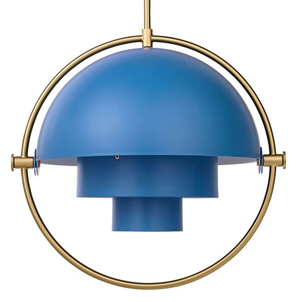Závěsná svítidlo GUBI, Multi-Lite, stmívatelné, Modrá, Obývací pokoj, Kov, Design