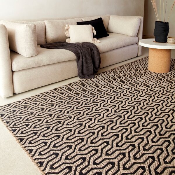 Tribeca Design Kusový koberec Radio Black Lattice Rozměry: 120x170 cm