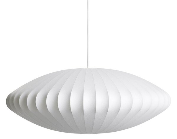 Závěsná svítidlo HAY, Nelson Saucer Bubble, stmívatelné, Bílá, Obývací pokoj, Plast, Design