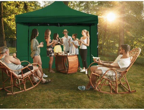 GARDEN PRO nůžkový stan 3x3m zelený