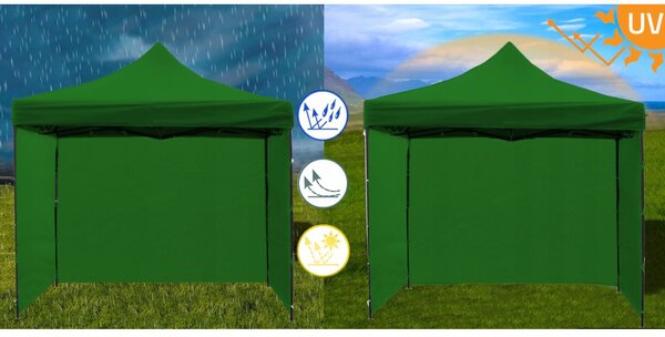 GARDEN PRO nůžkový stan 3x3m zelený