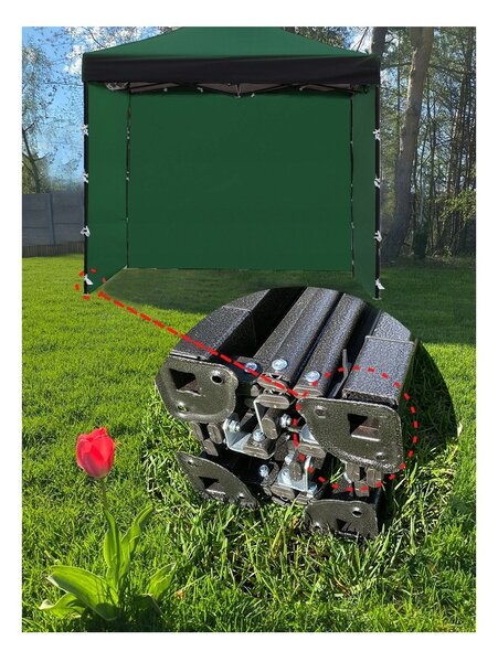 GARDEN PRO nůžkový stan 3x3m zelený