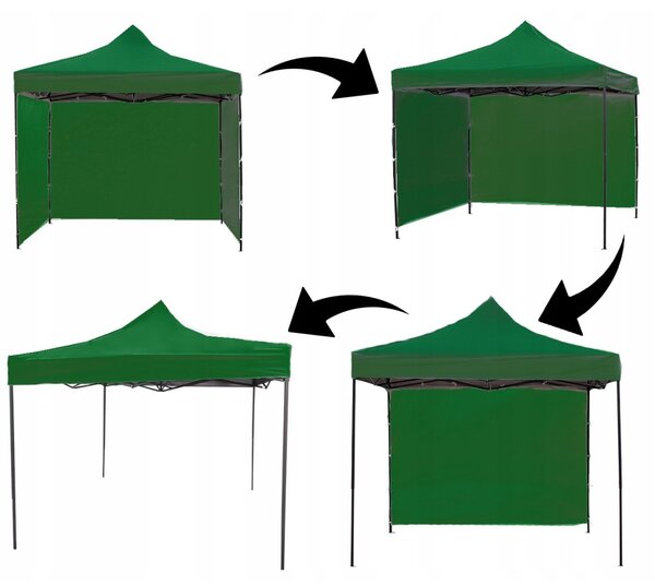 GARDEN PRO nůžkový stan 3x3m zelený