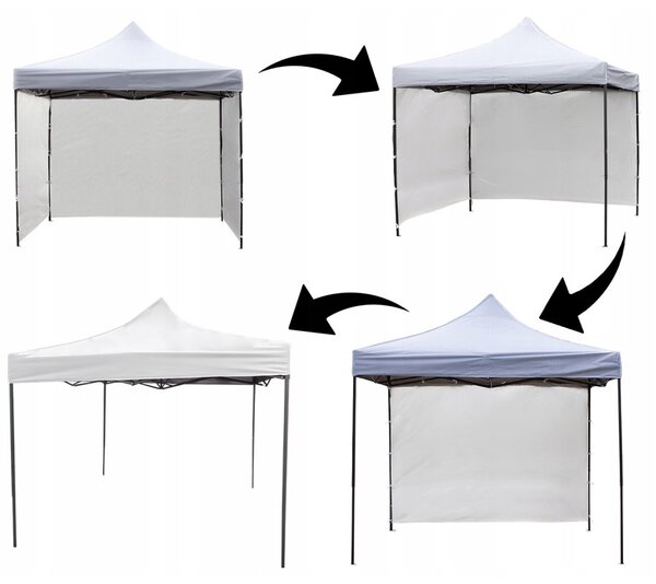 GARDEN PRO nůžkový stan 3x3m bílý