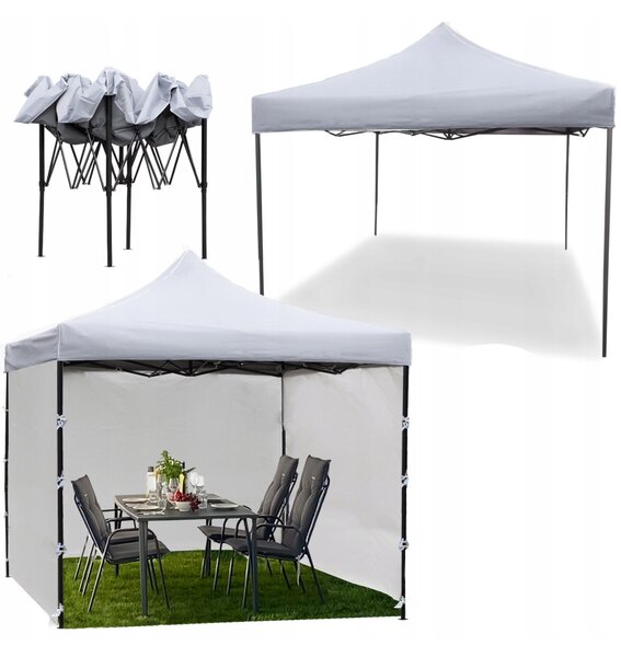 GARDEN PRO nůžkový stan 3x3m bílý