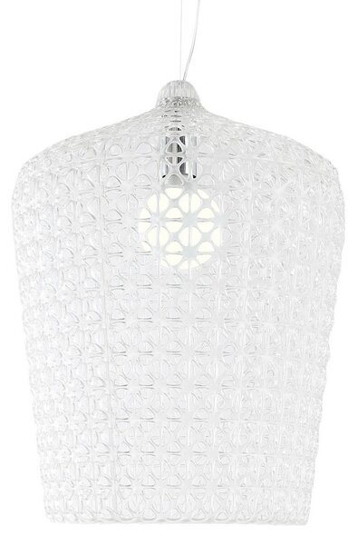 Závěsná svítidlo Kartell, Kabuki, Transparentní, Obývací pokoj, Plast, Design