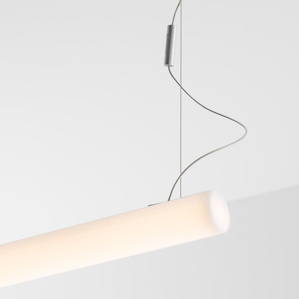 Závěsná svítidlo Artemide, Alphabet of light, stmívatelné, Bílá, Obývací pokoj, Plast, Design