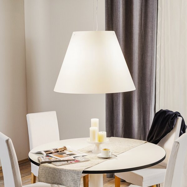 Závěsná svítidlo Luceplan, Grande Costanza, Bílá, Obývací pokoj, Plast, Design