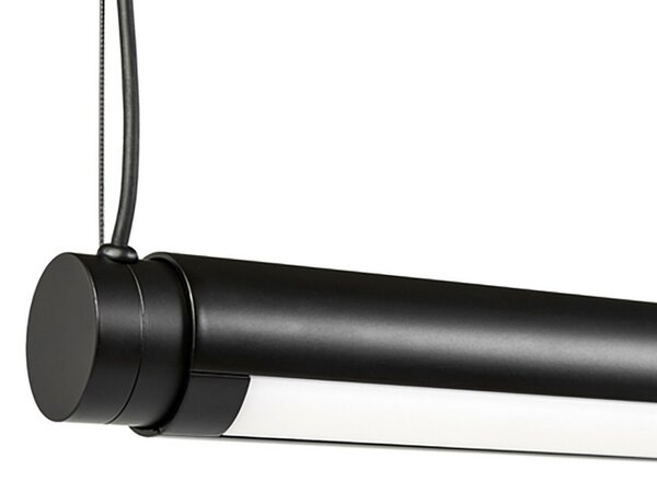Závěsná svítidlo HAY, Factor Linear 1500, stmívatelné, Černá, Kuchyně, Kov, Design