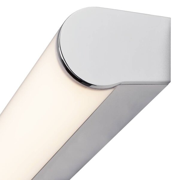 LA 1002190 MARYLIN, LED venkovní nástěnné nástavbové svítidlo, chrom, IP44, 3000K, 10W - BIG WHITE (SLV)