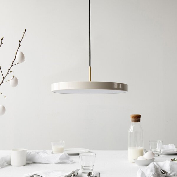 Závěsná svítidlo UMAGE, Asteria, stmívatelné, Béžová, Obývací pokoj, Kov, Design