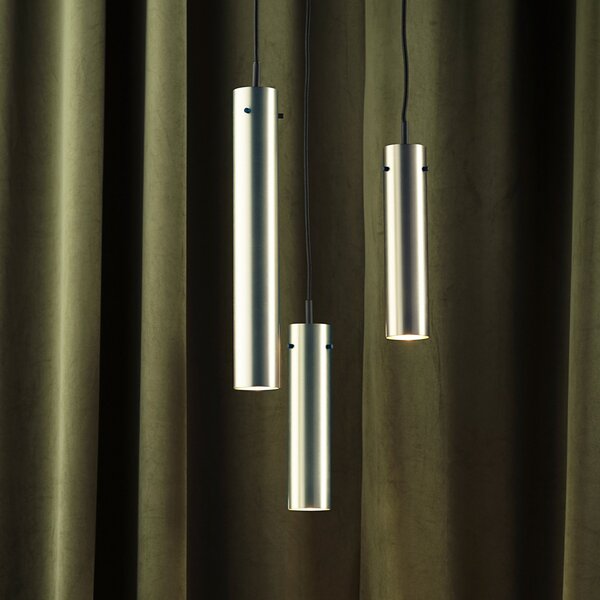 Závěsná svítidlo FRANDSEN, FM2014, stmívatelné, Metalická, Obývací pokoj, Kov, Design
