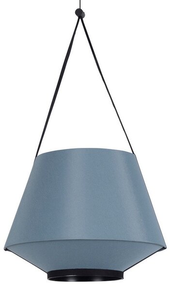 Závěsná svítidlo Forestier, Carrie XS, stmívatelné, Modrá, Obývací pokoj, Tkanina / Textil, Design