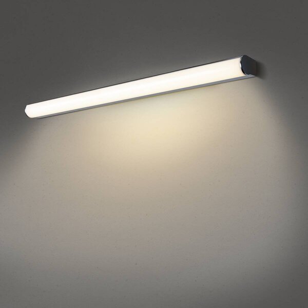 LA 1002192 MARYLIN, LED venkovní nástěnné nástavbové svítidlo, chrom, IP44, 3000K, 21W - BIG WHITE (SLV)