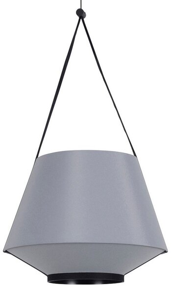 Závěsná svítidlo Forestier, Carrie XS, stmívatelné, Šedá, Obývací pokoj, Tkanina / Textil, Design