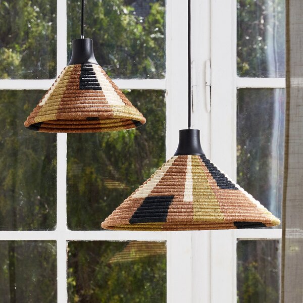 Závěsná svítidlo Forestier, Parrot XS, stmívatelné, Hnědá / Rezavá, Obývací pokoj, Design