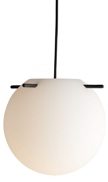 Závěsná svítidlo FRANDSEN, Koi, stmívatelné, Bílá, Obývací pokoj, Sklo, Design