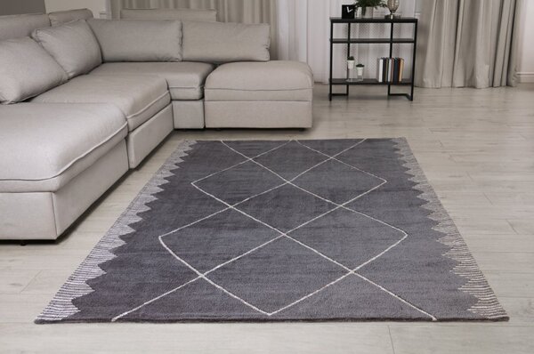 Tribeca Design Kusový koberec Arone Diamond Black Rozměry: 120x170 cm