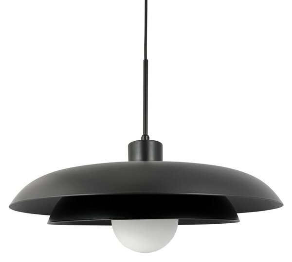 Závěsná svítidlo Dyberg Larsen, Ava, stmívatelné, Černá, Obývací pokoj, Kov, Design