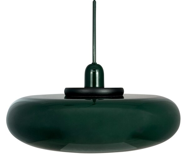 Závěsná svítidlo Dyberg Larsen, Planet, stmívatelné, Zelená, Obývací pokoj, Kov, Design