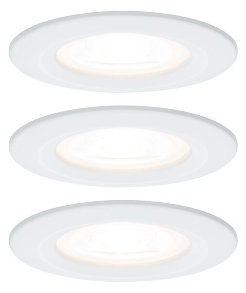 P 93442 Vestavné svítidlo LED Nova kruhové 3x6,5W GU10 bílá mat nevýklopné - PAULMANN