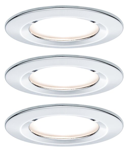 P 93445 Vestavné svítidlo LED Nova kruhové 3x6,5W GU10 chrom nevýklopné - PAULMANN