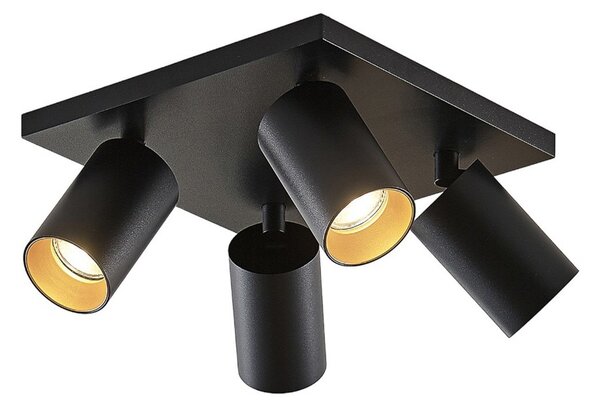 Stropní Lampa Arcchio, Brinja, stmívatelné, Černá, Chodba, Hliník, Moderní